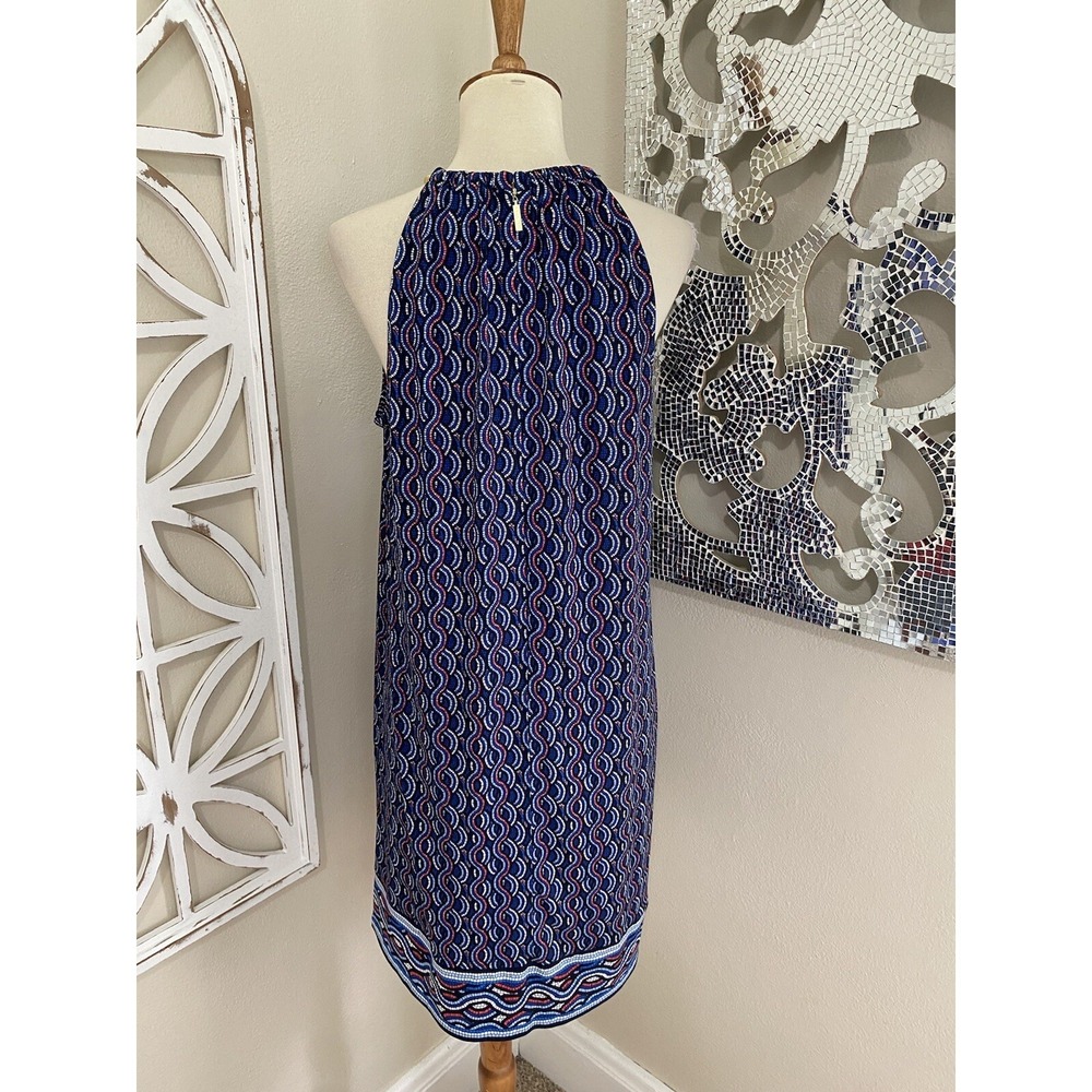 MICHAEL KORS medium PRINTED STRETCH CHAIN STRAPS SLEEVELESS SHIFT DRESS - Picture 4 of 7